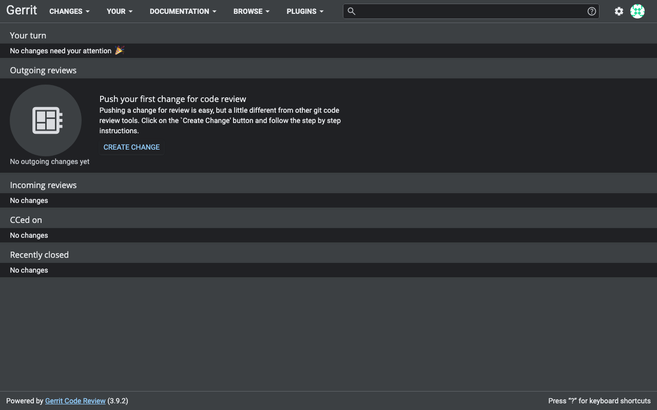 Gerrit Code Review - Team Workstream Dashboard